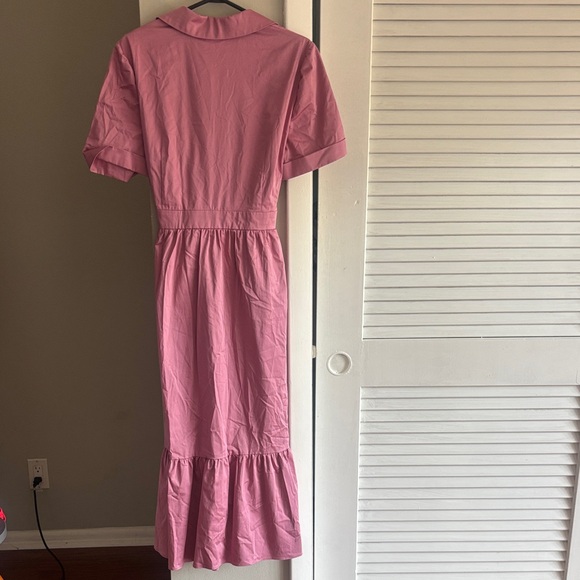 Ted Baker London Pink Belted Midi Dress - Picture 2 of 4